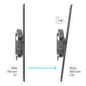 Кронштейн для телевизора Onkron UT4 черный 55"-100" макс.75кг настенный наклон Кронштейн для телевизора Onkron UT4 черный 55"-100" макс.75кг настенный наклон