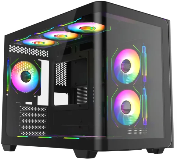 Корпус Bloody BD-CC103F черный без БП mATX 7x120mm 1xUSB2.0 1xUSB3.0 audio bott PSU