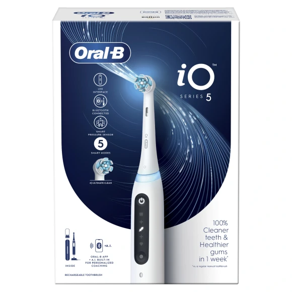 Зубная щетка электрическая Oral-B iO Series 5 iOG5.1A6.1WT белый Зубная щетка электрическая Oral-B iO Series 5 iOG5.1A6.1WT белый