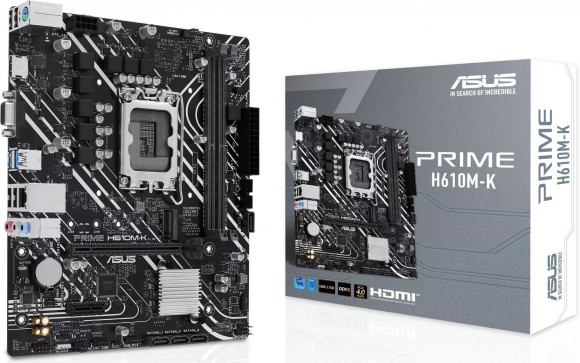 Материнская плата Asus PRIME H610M-K Soc-1700 Intel H610 2xDDR5 mATX AC`97 8ch(7.1) GbLAN+VGA+HDMI Материнская плата Asus PRIME H610M-K Soc-1700 Intel H610 2xDDR5 mATX AC`97 8ch(7.1) GbLAN+VGA+HDMI