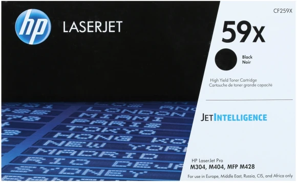 Картридж лазерный HP 59X CF259X черный бар.в компл. (10000стр.) для HP LJ M304/M404/MFP M428