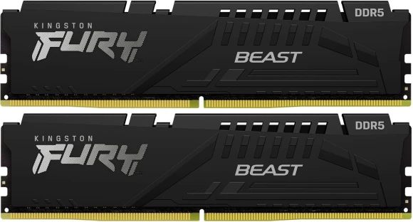 Память DDR5 32GB 5600MHz Kingston KF556C40BB2A-32 Fury Beast Black Expo RGB RTL Gaming PC5-44800 CL40 DIMM 288-pin 1.25В single rank с радиатором Ret Память DDR5 32GB 5600MHz Kingston KF556C40BB2A-32 Fury Beast Black Expo RGB RTL Gaming PC5-44800 CL40 DIMM 288-pin 1.25В single rank с радиатором Ret