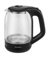 Чайник электрический Supra KES-1872G 1.8л. 1500Вт черный корпус: стекло Чайник электрический Supra KES-1872G 1.8л. 1500Вт черный корпус: стекло