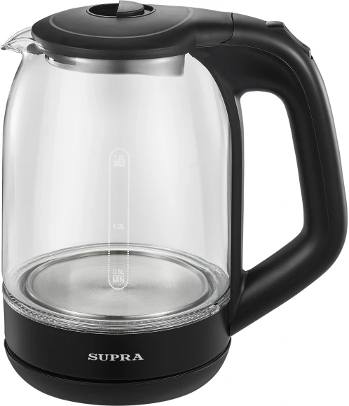 Чайник электрический Supra KES-1872G 1.8л. 1500Вт черный корпус: стекло Чайник электрический Supra KES-1872G 1.8л. 1500Вт черный корпус: стекло