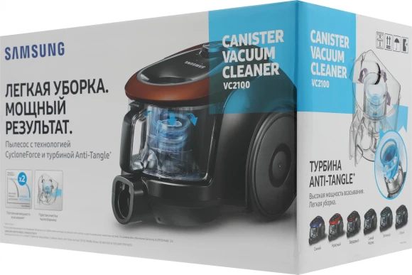 Пылесос Samsung VC18M21C0VR/EV 1800Вт красный/черный