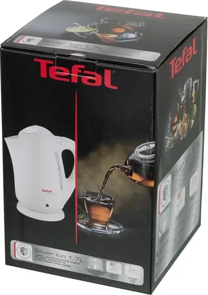 Чайник электрический Tefal Silver Ion BF925132 1.7л. 2400Вт белый корпус: пластик (7211001107) Чайник электрический Tefal Silver Ion BF925132 1.7л. 2400Вт белый корпус: пластик (7211001107)