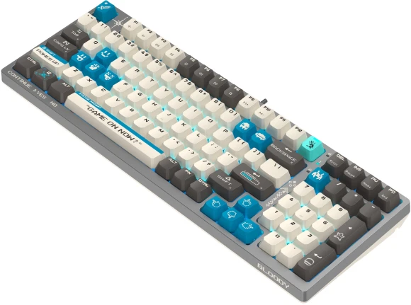 Клавиатура A4Tech S98 Pixels механическая серый/бежевый USB for gamer LED (S98) кабель 1.8м