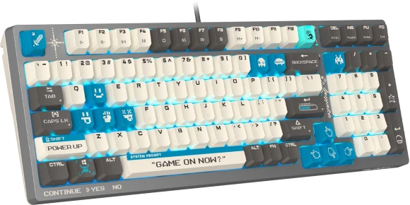 Клавиатура A4Tech S98 Pixels механическая серый/бежевый USB for gamer LED (S98) кабель 1.8м