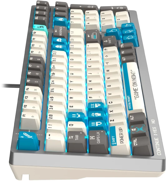 Клавиатура A4Tech S98 Pixels механическая серый/бежевый USB for gamer LED (S98) кабель 1.8м