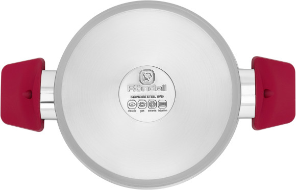 Кастрюля Rondell Strike RDS-815 4.8л. d=24см (с крышкой) стальной Кастрюля Rondell Strike RDS-815 4.8л. d=24см (с крышкой) стальной