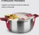 Кастрюля Rondell Strike RDS-815 4.8л. d=24см (с крышкой) стальной Кастрюля Rondell Strike RDS-815 4.8л. d=24см (с крышкой) стальной