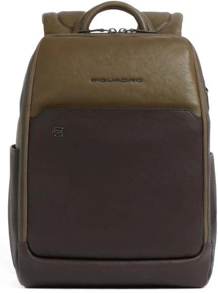 Рюкзак мужской Piquadro Urban CA6384UB00/VEGR хаки/серый натур.кожа Рюкзак мужской Piquadro Urban CA6384UB00/VEGR хаки/серый натур.кожа