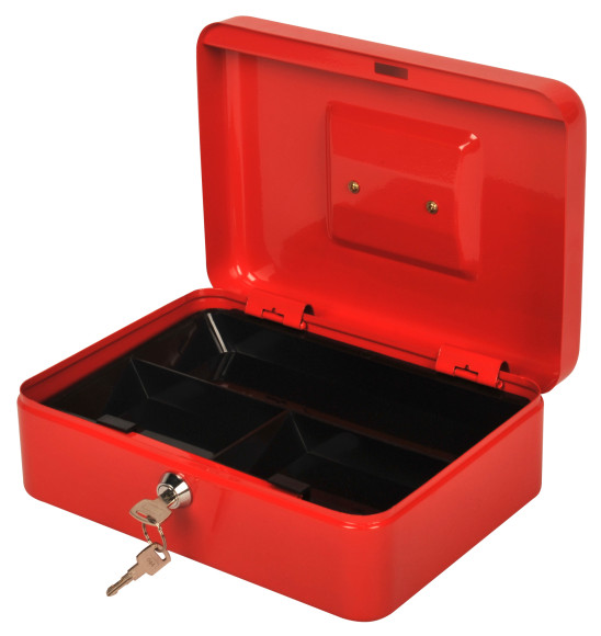 Ящик для денег без номинала Cactus CS-CB-003RD 90x250x180 красный сталь 1.367кг Ящик для денег без номинала Cactus CS-CB-003RD 90x250x180 красный сталь 1.367кг