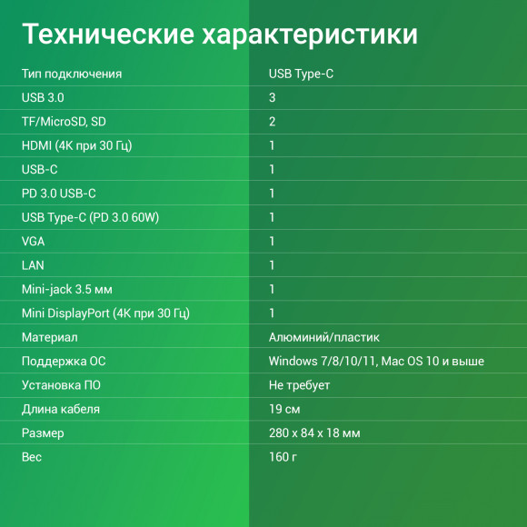 Стыковочная станция Digma DS-990UC_G Стыковочная станция Digma DS-990UC_G
