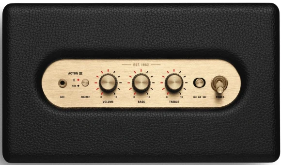 Колонка порт. Marshall Acton III черный/золотистый 60W 2.1 BT/3.5Jack 10м