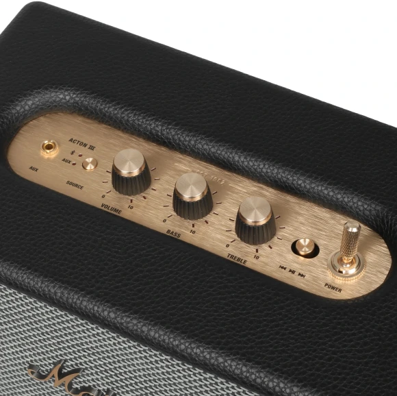 Колонка порт. Marshall Acton III черный/золотистый 60W 2.1 BT/3.5Jack 10м