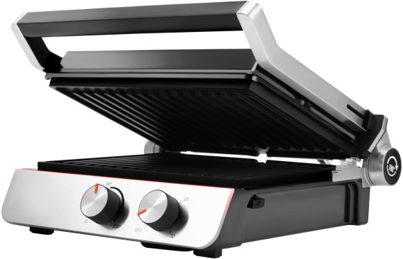 Электрогриль Hyundai HYG-4046 2200Вт черный/серебристый Электрогриль Hyundai HYG-4046 2200Вт черный/серебристый