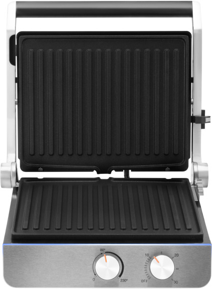 Электрогриль Hyundai HYG-4046 2200Вт черный/серебристый Электрогриль Hyundai HYG-4046 2200Вт черный/серебристый