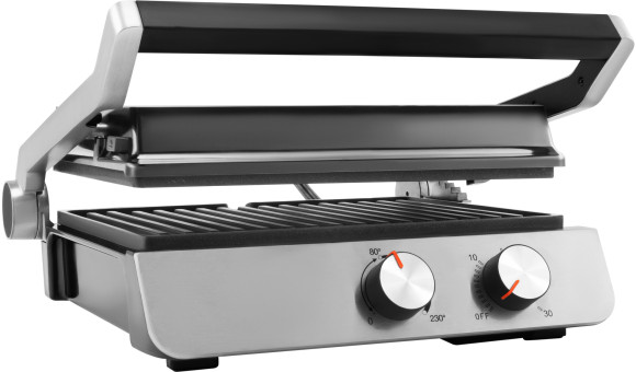 Электрогриль Hyundai HYG-4046 2200Вт черный/серебристый Электрогриль Hyundai HYG-4046 2200Вт черный/серебристый