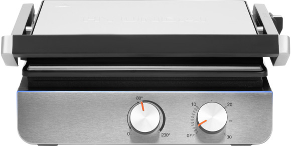 Электрогриль Hyundai HYG-4046 2200Вт черный/серебристый Электрогриль Hyundai HYG-4046 2200Вт черный/серебристый