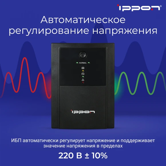 Источник бесперебойного питания Ippon Back Basic 2200 1320Вт 2200ВА черный