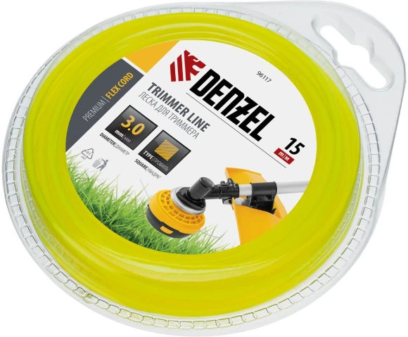 Леска для садовых триммеров Denzel 96117 d=3мм L=15м