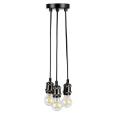 Люстра Hiper H220-5 потолоч. бронза ант./прозрач.