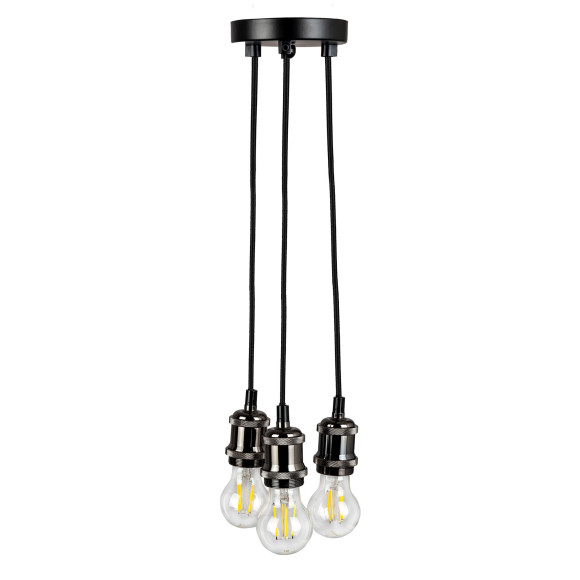 Люстра Hiper H220-5 потолоч. бронза ант./прозрач.