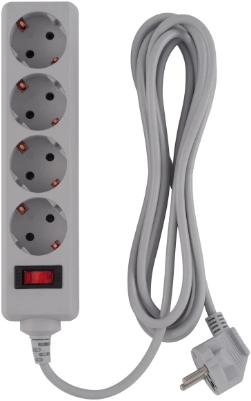 Сетевой фильтр Buro 400SL-5-G 5м (4 розетки) серый (пакет ПЭ) Сетевой фильтр Buro 400SL-5-G 5м (4 розетки) серый (пакет ПЭ)