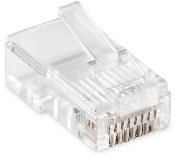 Коннектор Buro (BU-CONRJ45-50PCS) RJ45 прозрачный (упак.:50шт) Коннектор Buro (BU-CONRJ45-50PCS) RJ45 прозрачный (упак.:50шт)