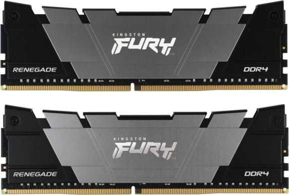Память DDR4 2x32GB 3200MHz Kingston KF432C16RB2K2/64 Fury Renegade Black RTL Gaming PC4-25600 CL16 DIMM 288-pin 1.35В dual rank с радиатором Ret