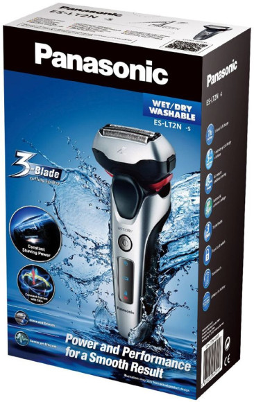 Бритва сетчатая Panasonic ES-LT2N-S820 реж.эл.:3 питан.:аккум. серебристый/черный