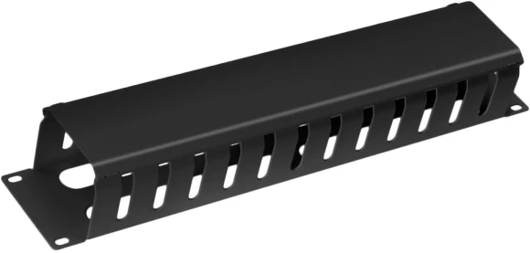 Кабельный органайзер горизонтальный Cabeus SH-J004A-GY 1U шир.:19" глуб.:12мм Кабельный органайзер горизонтальный Cabeus SH-J004A-GY 1U шир.:19" глуб.:12мм