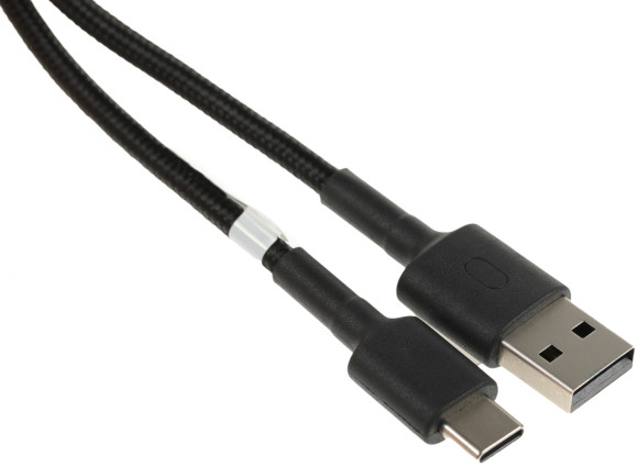 Кабель Xiaomi Mi Braided SJV4109GL USB (m)-USB Type-C (m) 1м черный Кабель Xiaomi Mi Braided SJV4109GL USB (m)-USB Type-C (m) 1м черный