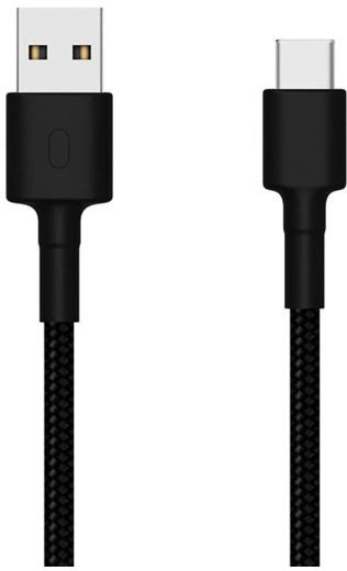 Кабель Xiaomi Mi Braided SJV4109GL USB (m)-USB Type-C (m) 1м черный Кабель Xiaomi Mi Braided SJV4109GL USB (m)-USB Type-C (m) 1м черный