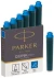 Картридж Parker Quink Z17 Mini (1950409) синие чернила для ручек перьевых (6шт)