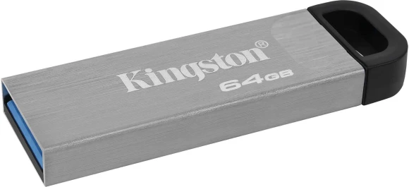Флеш Диск Kingston 64GB DataTraveler Kyson DTKN/64GB USB3.2 серебристый/черный Флеш Диск Kingston 64GB DataTraveler Kyson DTKN/64GB USB3.2 серебристый/черный