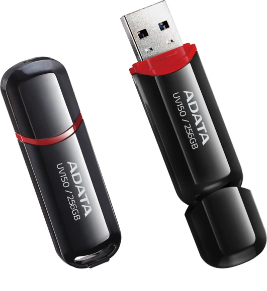 Флеш Диск A-Data 256Gb UV150 AUV150-256G-RBK USB3.0 черный Флеш Диск A-Data 256Gb UV150 AUV150-256G-RBK USB3.0 черный