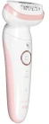 Эпилятор Braun SES9-030 скор.:2 насад.:3 от электр.сети от аккум. белый/розовый