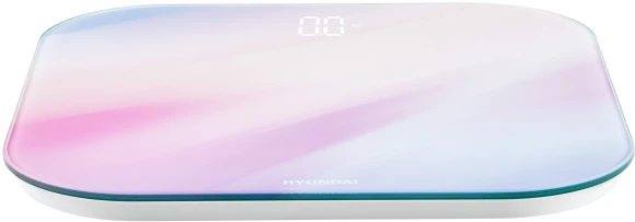 Весы напольные электронные Hyundai H-BS03577 макс.180кг розовый/фиолетовый