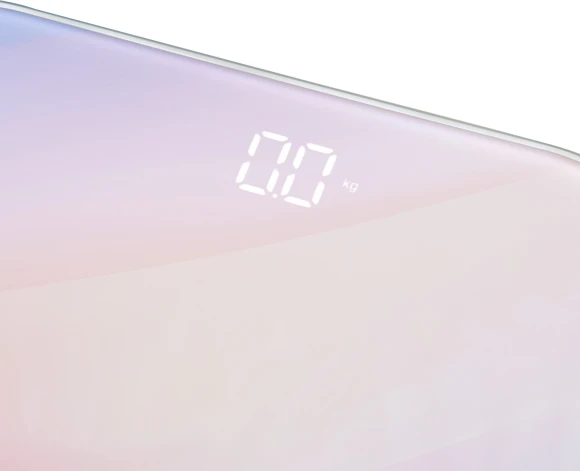 Весы напольные электронные Hyundai H-BS03577 макс.180кг розовый/фиолетовый