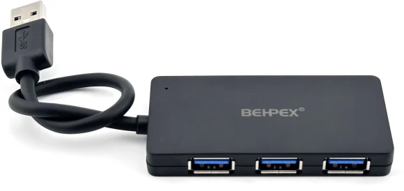 Разветвитель USB 3.0 BPH-3013 4порт. черный Разветвитель USB 3.0 BPH-3013 4порт. черный