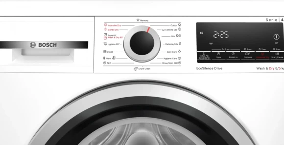 Стиральная машина Bosch WDS28460ME пан.англ. класс: A загр.фронтальная макс.:8кг (с сушкой) белый инвертор