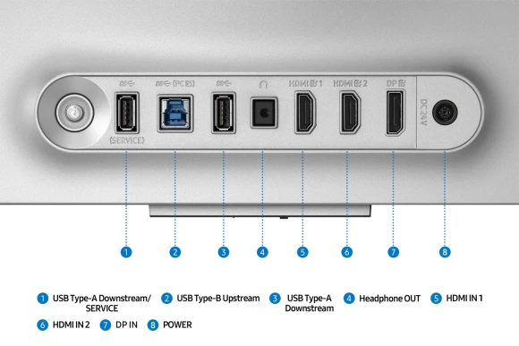 Монитор Samsung 32" Odyssey OLED G8 S32FG810SIXCI серебристый QD OLED LED 16:9 HDMI матовая HAS Piv 1000000:1 260cd 178гр/178гр 3840x2160 240Hz FreeSync Premium Pro DP 4K USB 8.4кг