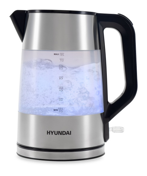 Чайник электрический Hyundai HYK-P4026 1.9л. 2200Вт черный корпус: пластик
