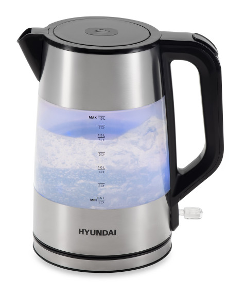 Чайник электрический Hyundai HYK-P4026 1.9л. 2200Вт черный корпус: пластик