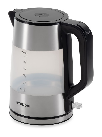 Чайник электрический Hyundai HYK-P4026 1.9л. 2200Вт черный корпус: пластик