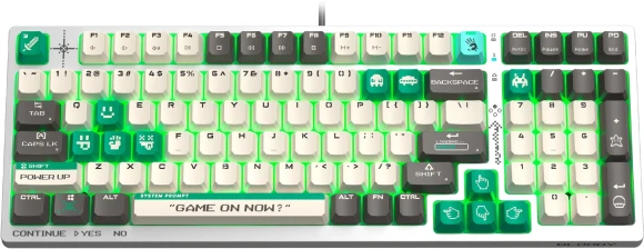 Клавиатура A4Tech S98 Pixels механическая белый/бежевый USB for gamer LED (S98) кабель 1.8м