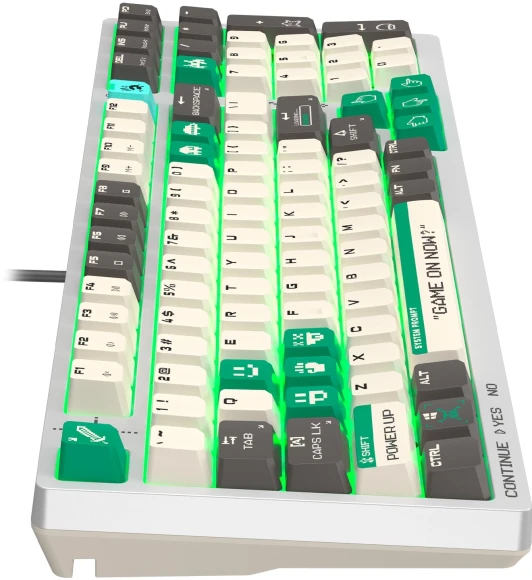 Клавиатура A4Tech S98 Pixels механическая белый/бежевый USB for gamer LED (S98) кабель 1.8м