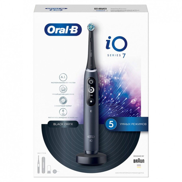 Зубная щетка электрическая Oral-B iO Series 7 Onyx черный Зубная щетка электрическая Oral-B iO Series 7 Onyx черный